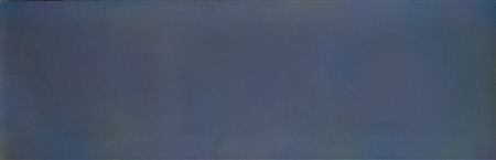 Carlo Battaglia Oinio secondo 1973 tempera e olio su tela cm 40x123,5Firmato,...