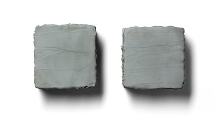 Enzo Cacciola Cemento di oggi 2014 dittico in cemento cm 10x10x4 (cadauno) a)...