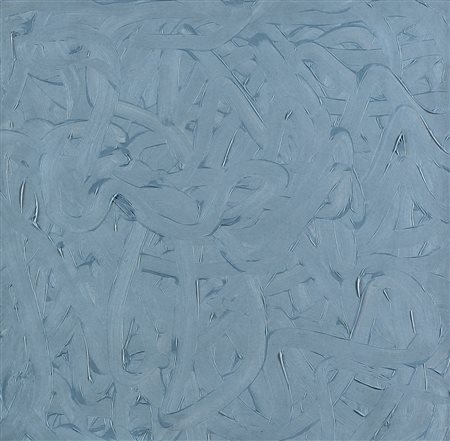 Gerhard Richter Vermalung grau 1971 olio su carta cm 39,2x39,7 Firmato e...