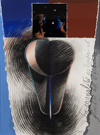 Michele Zaza La carnalità partecipa al fluire dell'essenza 2011 tecnica mista...