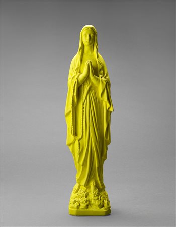 Katharina Fritsch Madonna gesso dipinto cm h 30PROVENIENZA Norimberga,...