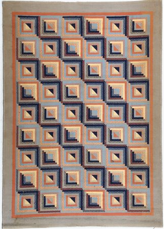 MANIFATTURA ITALIANA Tappeto. Lana. Cm 220,00 x 156,00. Lana, anni 70....