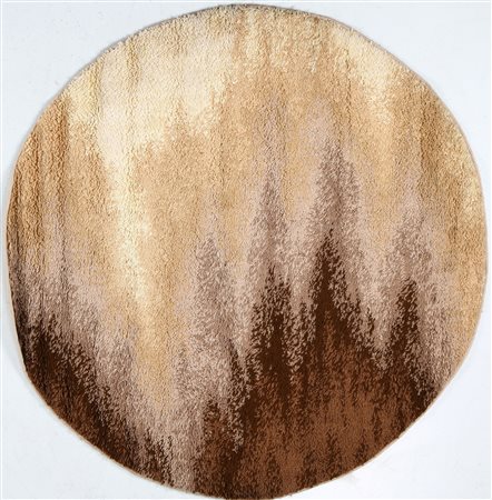 SAMIT Tappeto tondo. -. Cm 183,00 x 183,00. Produzione Samit, anni 60. SAMIT...