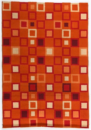 MANIFATTURA ITALIANA Tappeto. Lana. Cm 200,00 x 139,00. Lana, anni 70 ITALIAN...