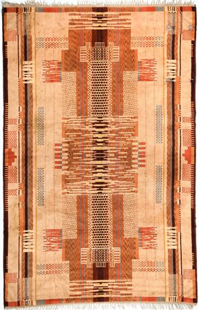 MANIFATTURA ITALIANA Tappeto art déco. Lana. Cm 195,00 x 300,00. Lana, anni...