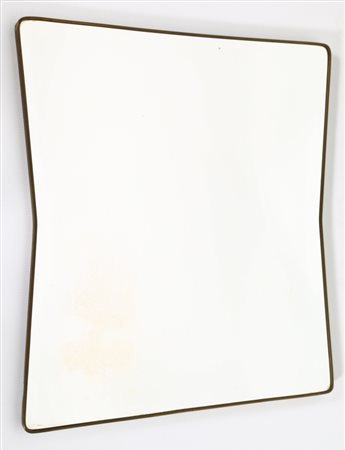 MANIFATTURA ITALIANA Specchio. Ottone e specchio. Cm 81,00 x 91,00 x 3,30....