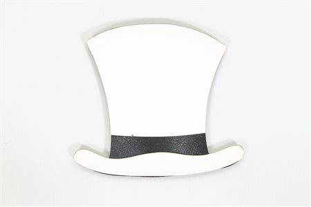 STARCK PHILIPPE (n. 1949) Specchio "Cappello". Tecnica mista su specchio. Cm...