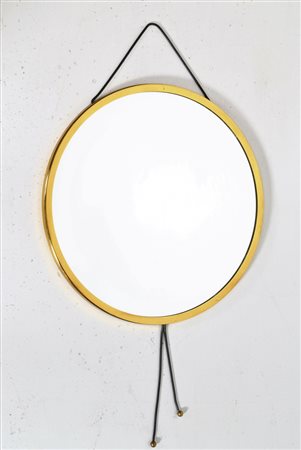 CORRADO CORRADI DALL'ACQUA (1905 - 1982) Specchio mod. "Vipera". Ottone e...