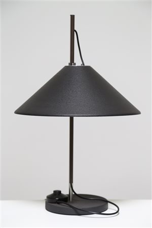 MARI ENZO (n. 1932) Lampada da tavolo mod. Aggregato. Metallo e alluminio. Cm...