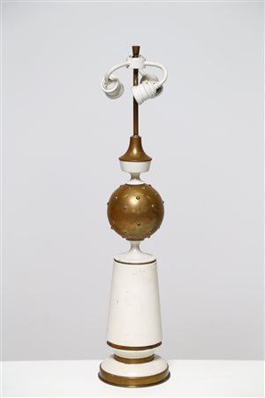 STILNOVO Lampada da tavolo. Metallo laccato e ottone. Cm 15,00 x 67,00 x...