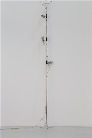 FOIS FRANCESCO Lampada cielo-terra . Metallo cromato. Cm 28,00 x 300,00 x...