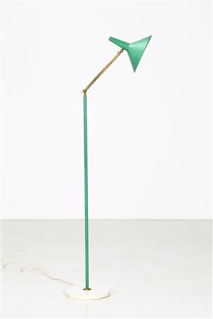 STILNOVO Lampada da terra. Metallo laccato, ottone. Cm 55,00 x 168,00 x...