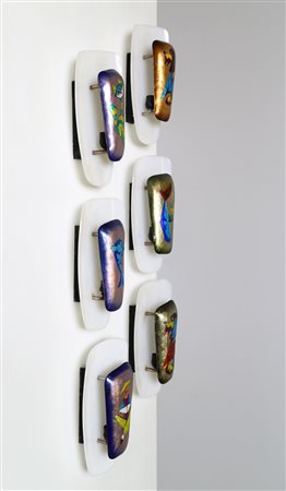 LAURANA Attrib. Sei Applique. Rame smaltato. Cm 15,00 x 30,00 x 15,00. Rame...