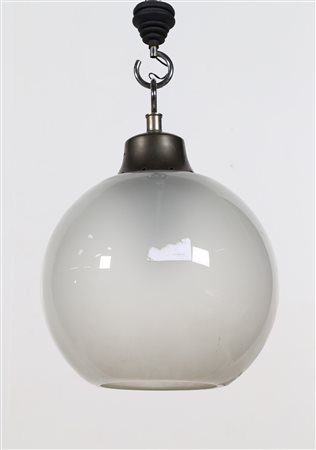 CACCIA DOMINIONI LUIGI (n. 1913) Lampada a sospensione mod. LS10. Acciaio e...