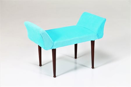 MANIFATTURA ITALIANA Pouf. Legno e tessuto. Cm 72,00 x 49,00 x 36,00. Legno e...