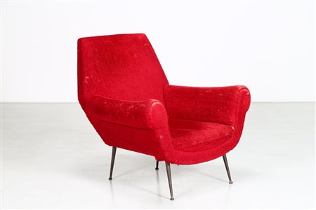 RADICE GIGI Poltrona mod. Orsetto . Metallo, tessuto. Cm 87,00 x 86,00 x...