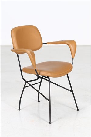 MANIFATTURA ITALIANA Sedia. Metallo laccato e sky. Cm 67,00 x 79,00 x 54,00....