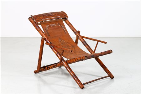 MC GUIRE LYDA LEVI Sdraio. Bambù. Cm 70,00 x 80,00 x 97,00. Bambu', anni 60....