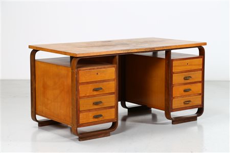 PAGANO GIUSEPPE Scrivania. Legno e metallo. Cm 154,00 x 78,50 x 80,00. Legno...