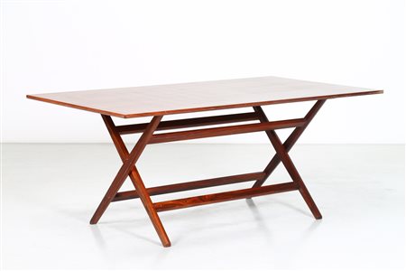 ALBINI FRANCO (1905 - 1977) Attrib. Tavolo cavalletto. Legno di palissandro....