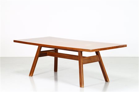 MICHELUCCI GIOVANNI (1891 - 1990) Tavolo . Legno di noce. Cm 200,00 x 94,00 x...