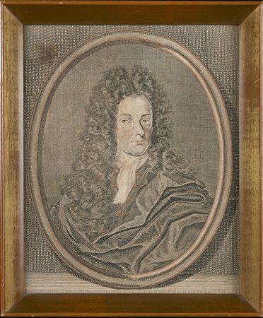 ARTISTA DEL XVIII SECOLO Ritratto d'uomo. Incisione. Cm 12,50 x 15,00. 18th...