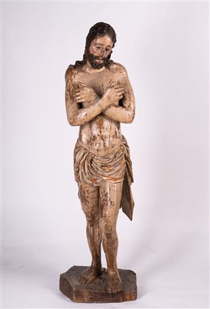 SCULTORE DELL'ITALIA CENTRALE, XVII SECOLO Cristo in legno scolpito...