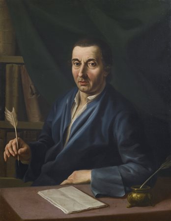 ARTISTA DEL XVIII SECOLO Ritratto di gentiluomo. . Olio su tela . Cm 71,00 x...