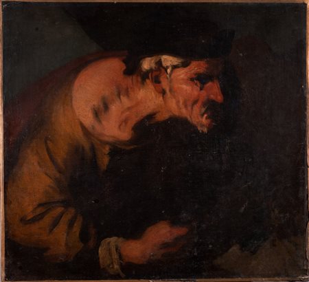 DELLA VECCHIA PIETRO (1603 - 1678) Ambito di. Figura grottesca di profilo....