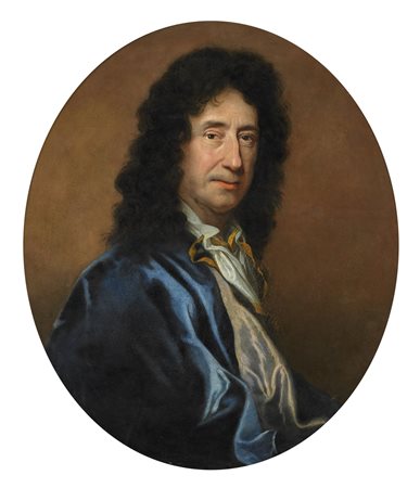 VAJMER GIOVANNI ENRICO (1665 - 1738) Bottega di. Ritratto di gentiluomo. Olio...