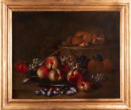 ANGELO MARIA ROSSI ATTIVO NEL XVIII SECOLO Attribuito a. Natura morta di...