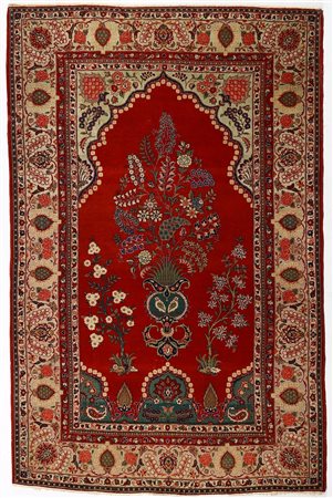 KASHAN Tappeto, Dabir, Persia, fine 1800. . . Cm 135,00 x 209,00. Tappeto da...