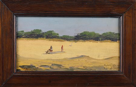 OPRANDI GIORGIO (1883 - 1962) Curcuggi, il guash di un pozzo. . Olio su...