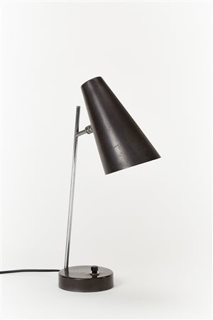 O-Luce (Attribuito)Lampada da tavolo. Italia, anni '50. Ottone nichelato e...