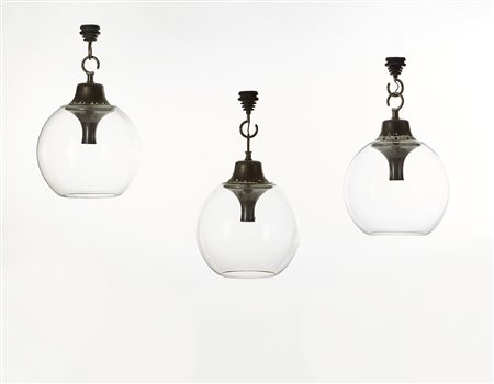 Luigi Caccia Dominioni (Milano 1913 - Milano 2016)Lotto di tre lampade a...