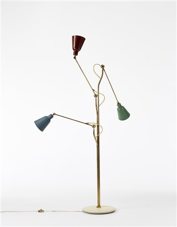 Angelo Lelii (Ancona 1915 - 1987)Lampada da terra. Produzione Arredoluce,...