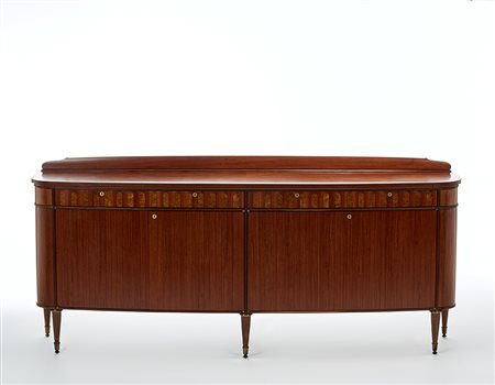 Paolo Buffa (Milano 1903 - Milano 1970)Credenza di sagoma curvilinea a...