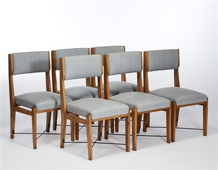 BBPR (Barbiano di Belgiojoso, Peressutti, Rogers) (Attribuito)* Sei sedie con...