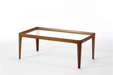 Gio Ponti (Milano 1891 - Milano 1979)Tavolino rettangolare ad angoli stondati...