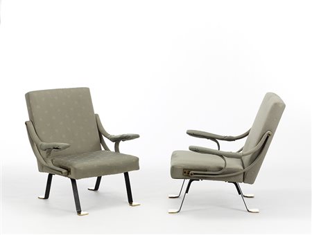 Ignazio Gardella (Milano 1905 - Oleggio 1999)Coppia di poltrone con schienale...