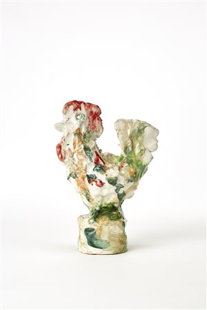 Ernesto Treccani (Milano 1920 - 2009)(Attribuito)"Galletto"Scultura in...