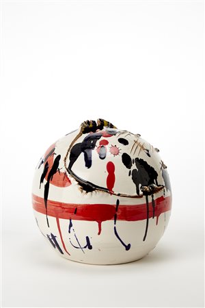 Andrea Zavattaro "Sfera. Punto della situazione"Terracotta ingobbiata...
