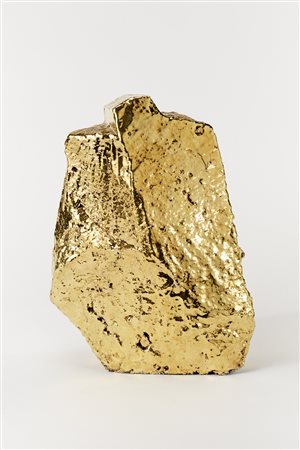 Graziano Pompili "La casa dorata"Scultura in ceramica dorata. Manifattura...