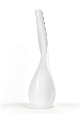 Manifattura di Murano Grande vaso bulbiforme a corpo affusolato in vetro...