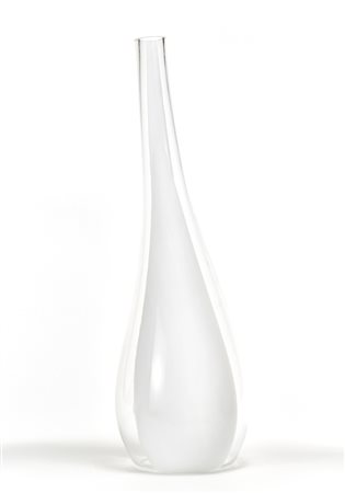 Manifattura di Murano Grande vaso bulbiforme a corpo affusolato in vetro...