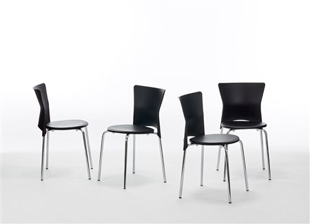 Olaf Von Bohr (Salisburgo 1927)Lotto composto da quattro sedie modello...