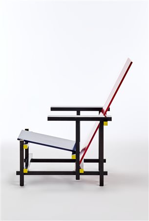 Gerrit Thomas Rietveld (Utrecht 1888 - Utrecht 1964)Poltrona modello "Red and...