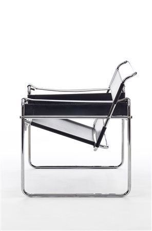 * Poltrona ispirata al modello "B3" o "Wassily" di Marcel Breuer. Italia,...