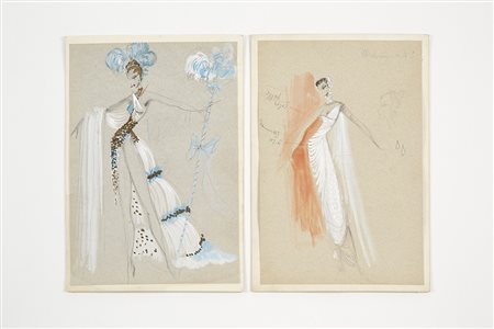 Giulio Coltellacci (Roma 1916 - Roma 1983)(Attribuito)Coppia di bozzetti per...