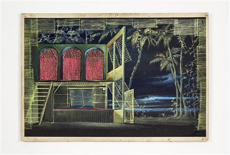 Giulio Coltellacci (Roma 1916 - Roma 1983)(Attribuito)Bozzetto di scena...